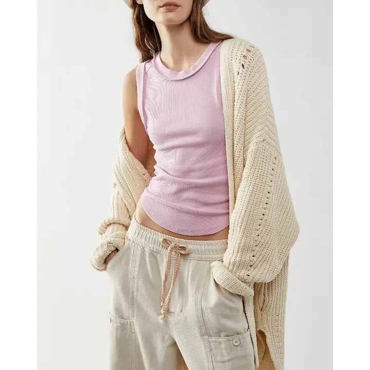 RIBBED SLEEVELESS TANK