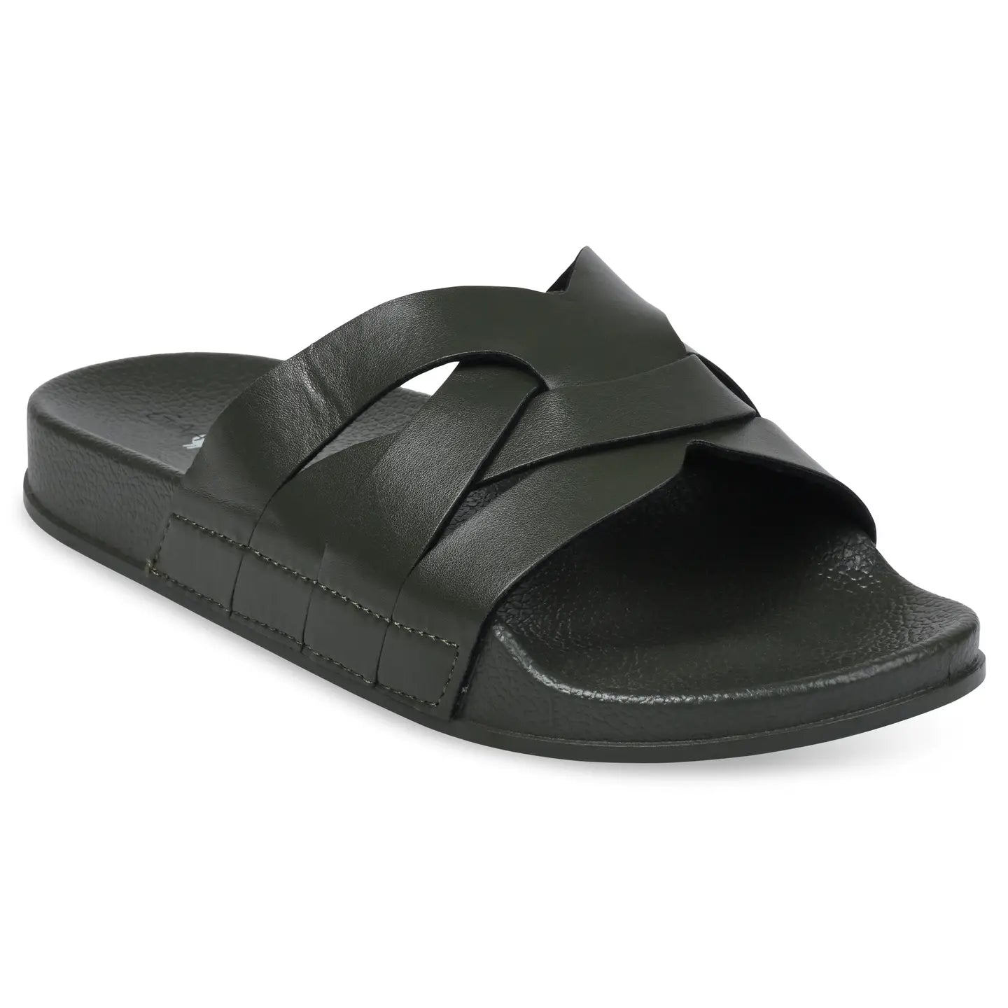 BRAIDED CRISS CROSS SLIDES