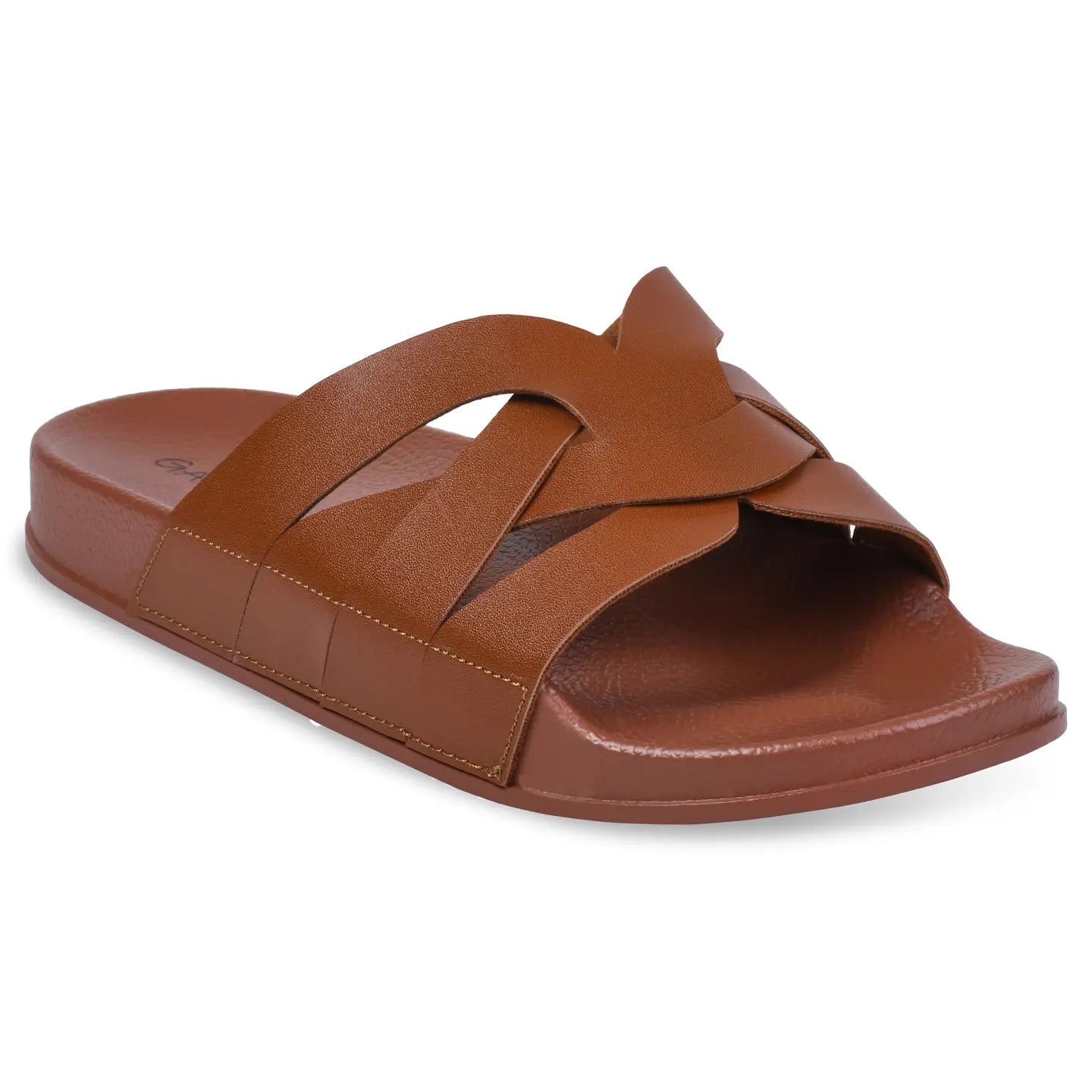 BRAIDED CRISS CROSS SLIDES