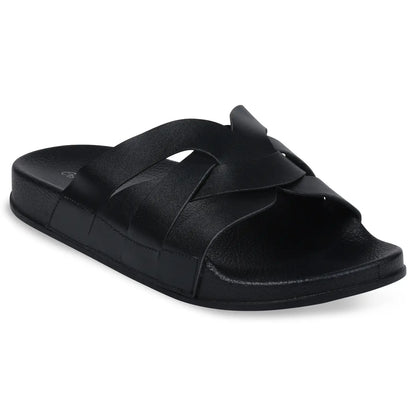 BRAIDED CRISS CROSS SLIDES