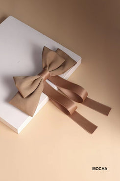 SILK SATIN BOW HAIR CLIP
