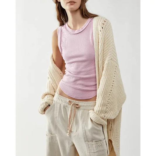 RIBBED SLEEVELESS TANK