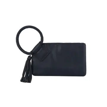 BRAIDED HANDLE WRISTLET CLUTCH