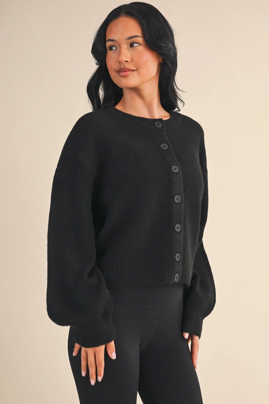 Knit Button Up Cardigan Sweater