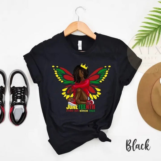 JUNETEENTH BUTTERFLY QUEEN TEE
