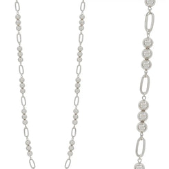 SILVER BEADED NECKLACE