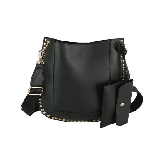 STUDDED SLIM CROSSBODY BAG