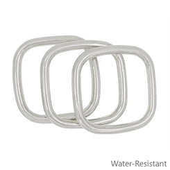 SILVER SQUARE BANGLE SET OF 3