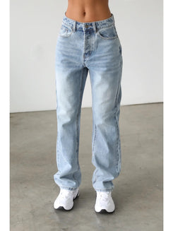 CLASSIC HIGH RISE STRAIGHT LEG JEANS